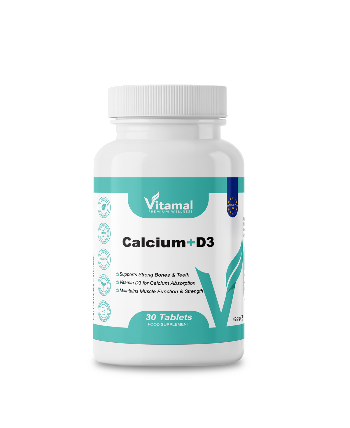 Calcium + Vitamin D3 - 30 Tablets