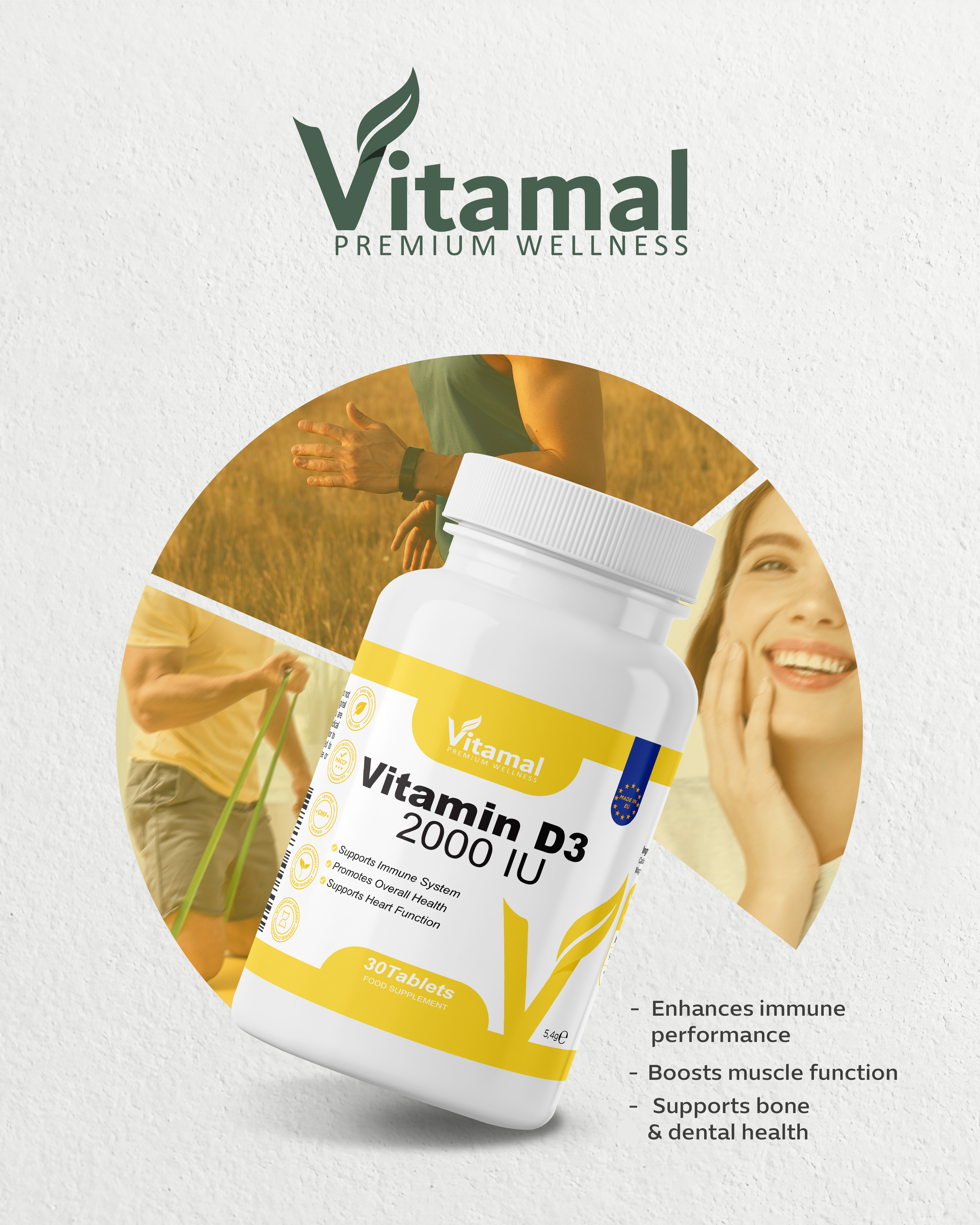 D3 Vitamin 2000iu - 60 Tablets