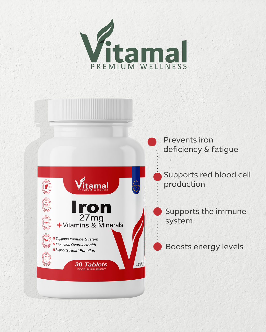 Iron 27mg + Vitamins & Minerals