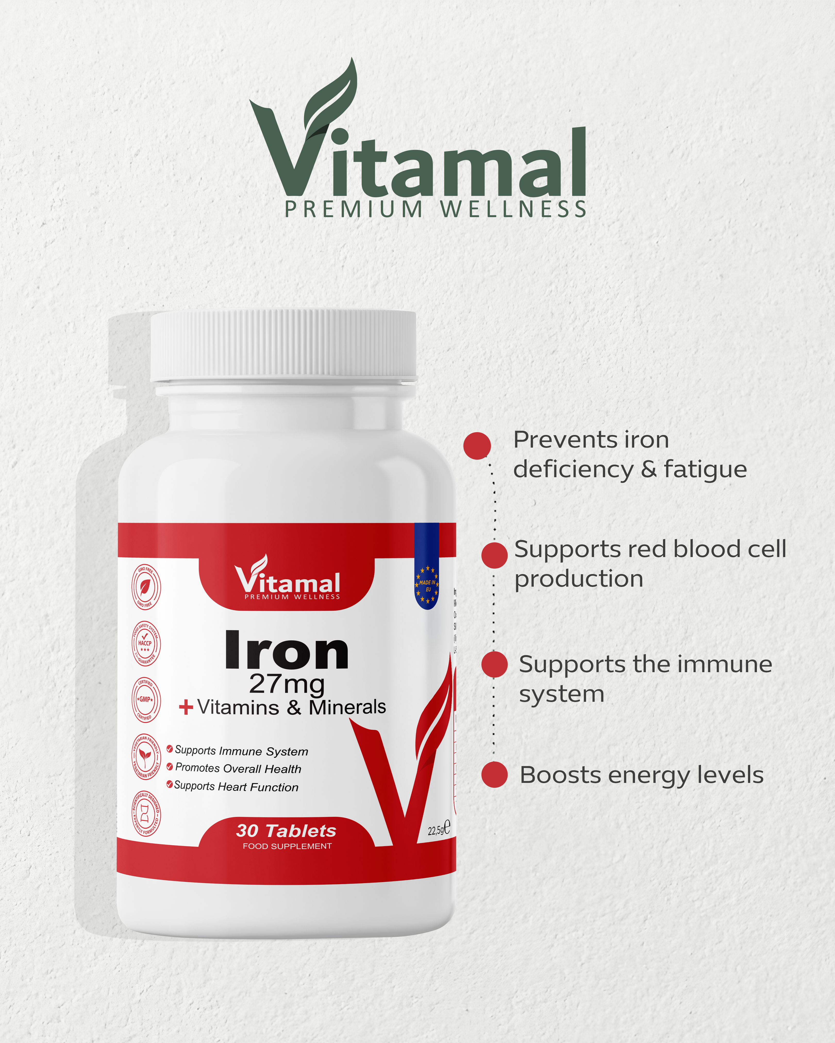 Iron 27mg + Vitamins & Minerals