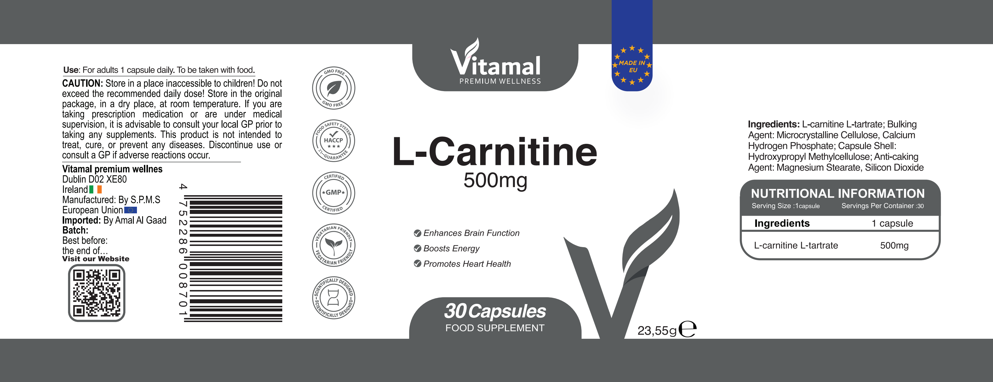 L-Carnitine 500mg