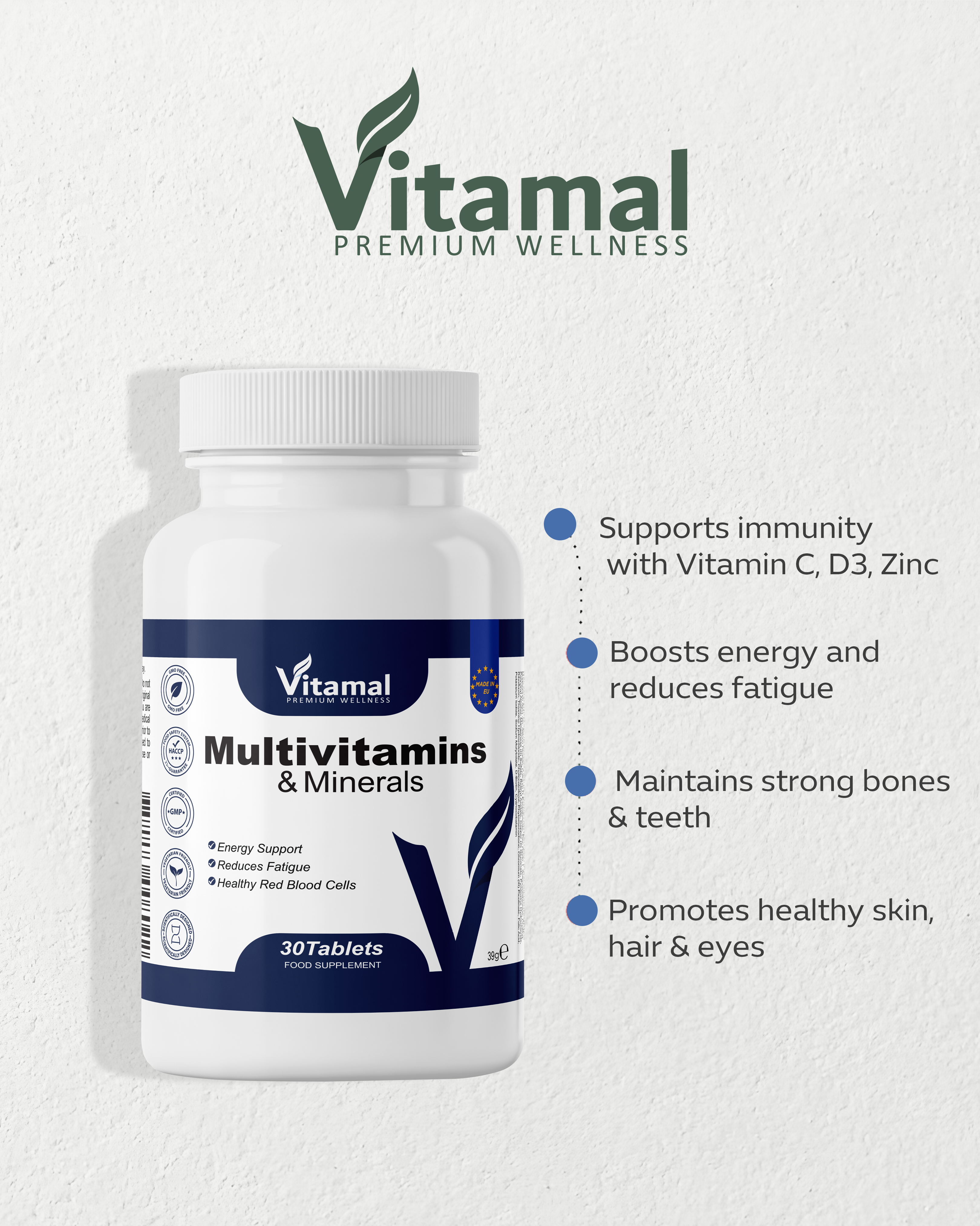 Multivitamins & Minerals - 60 Tablets