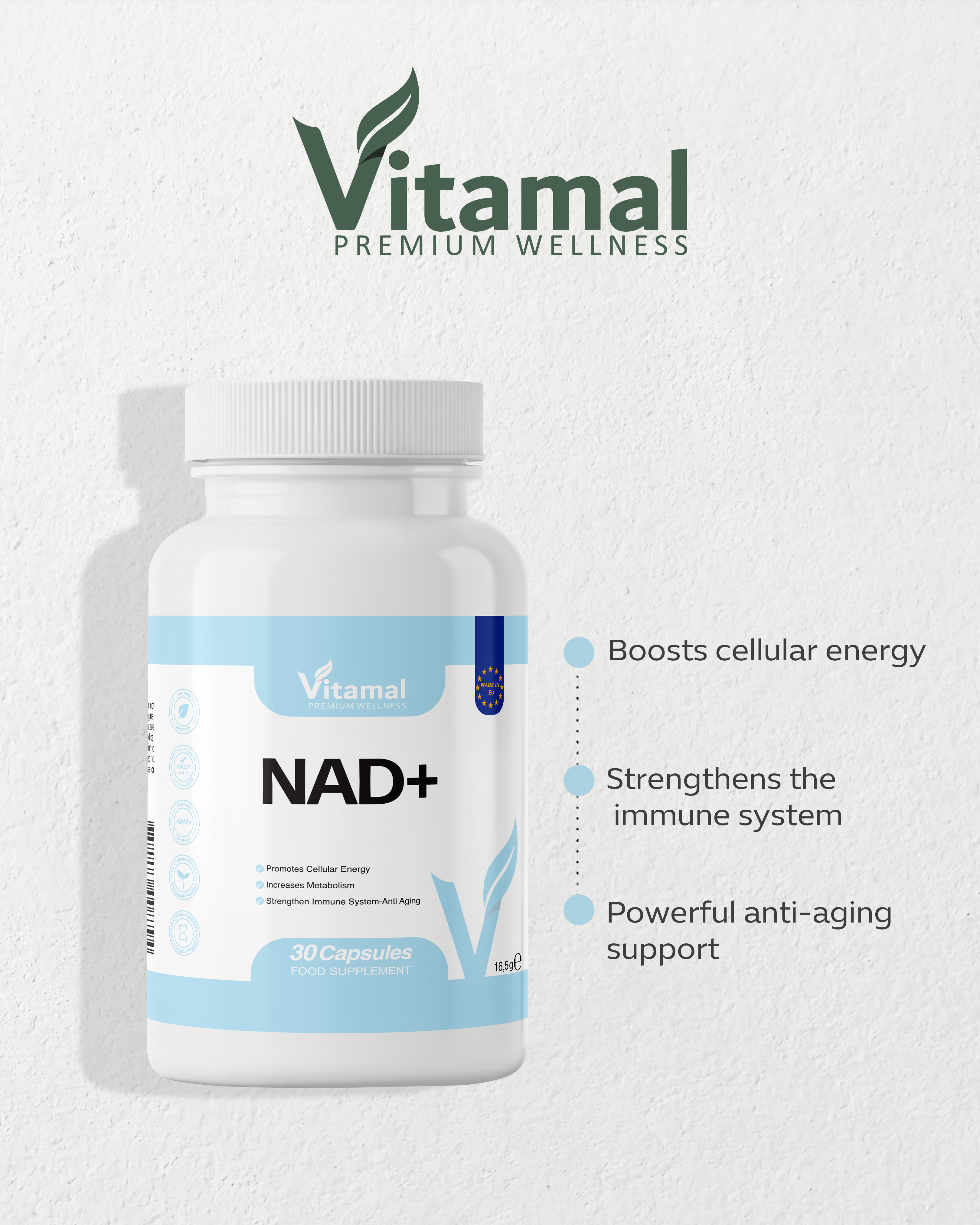 NAD+ (Nicotinamide Riboside Chloride)