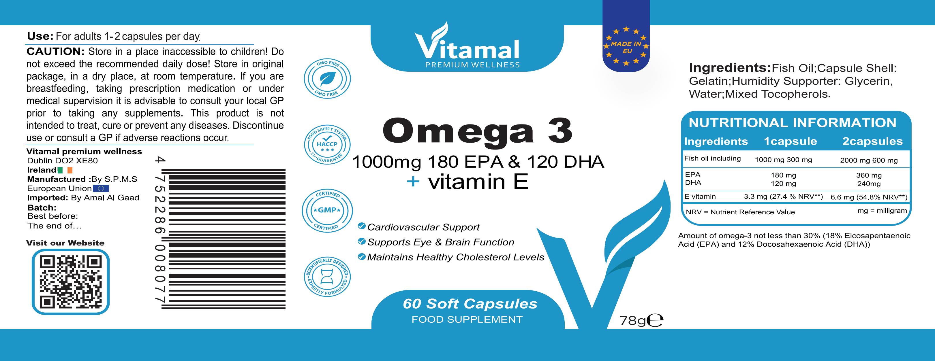Omega-3 - 60 Soft Capsules