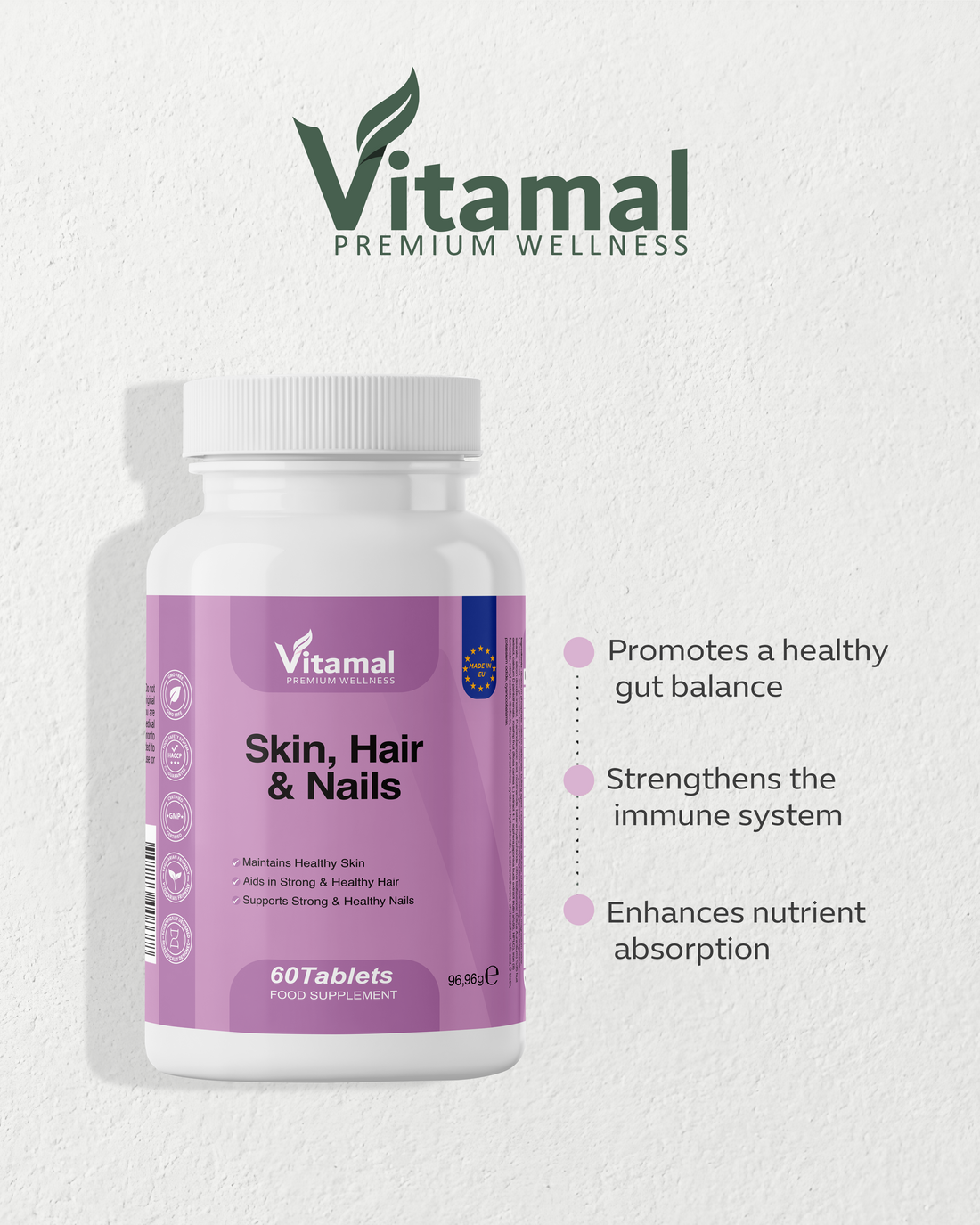 Skin, Hair & Nails formula (28 active components)