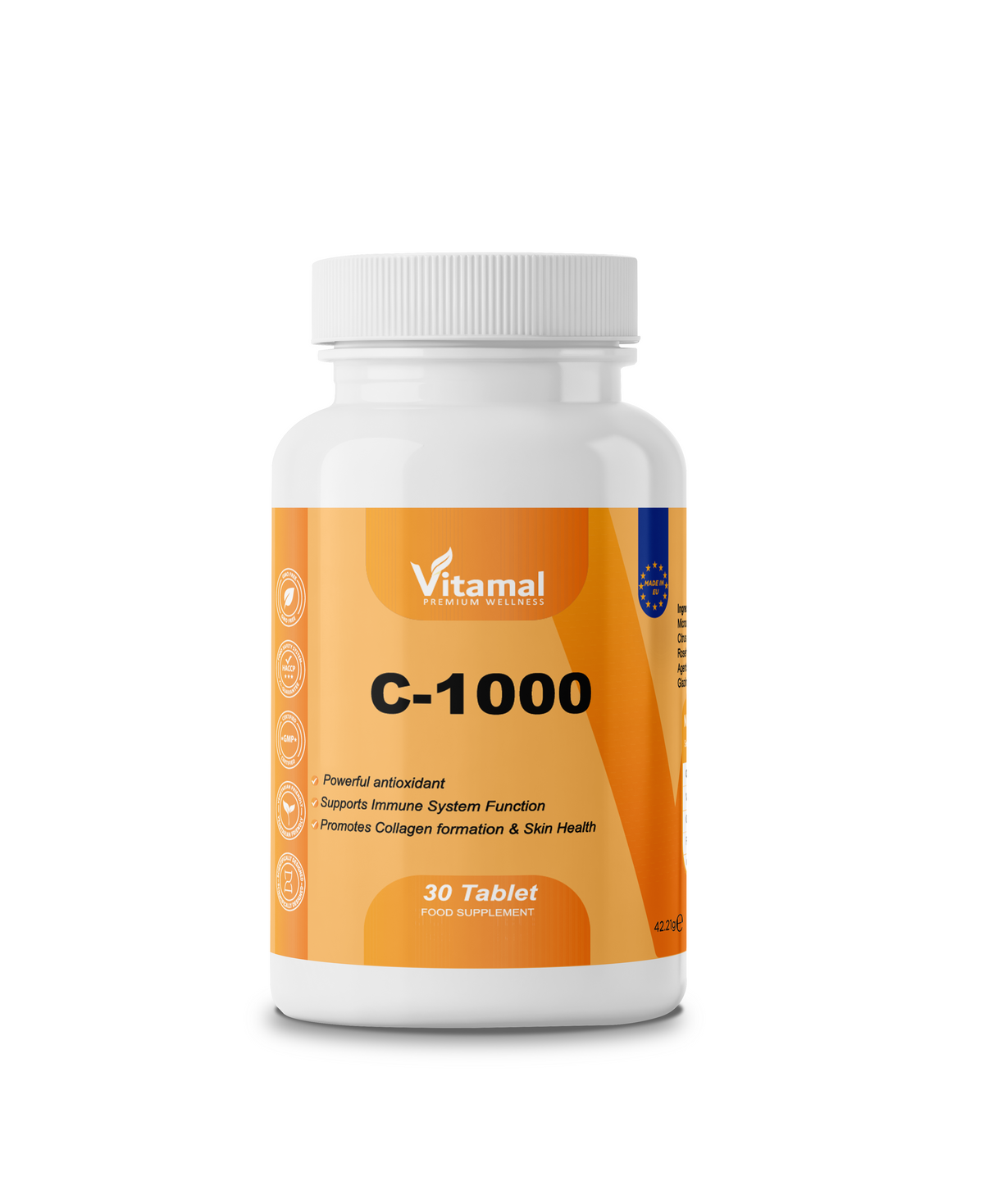 Vitamin C 1000mg + Bioflavonoids & Rosehip - 30 Tablets