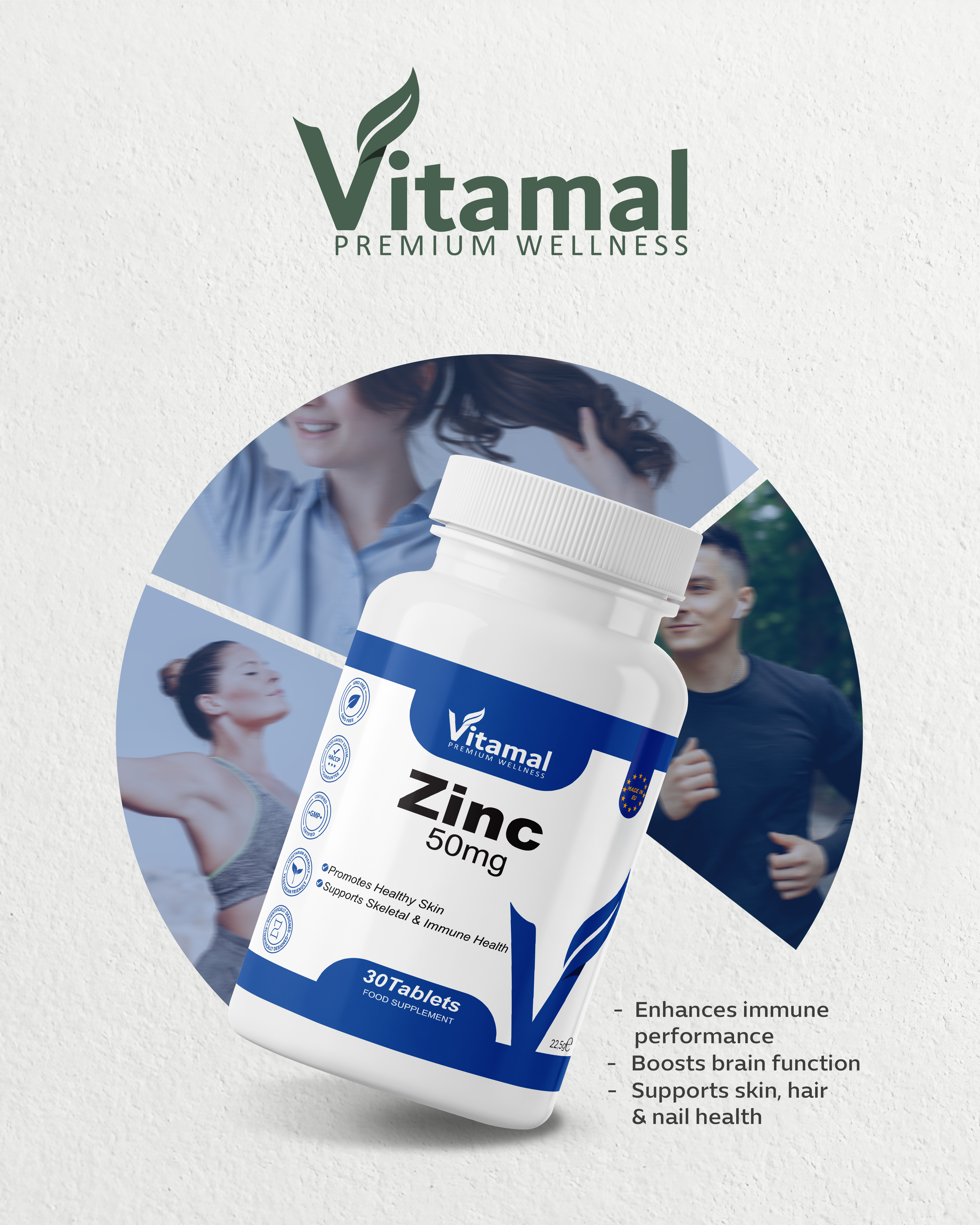 Zinc 50mg - 60 Tablets