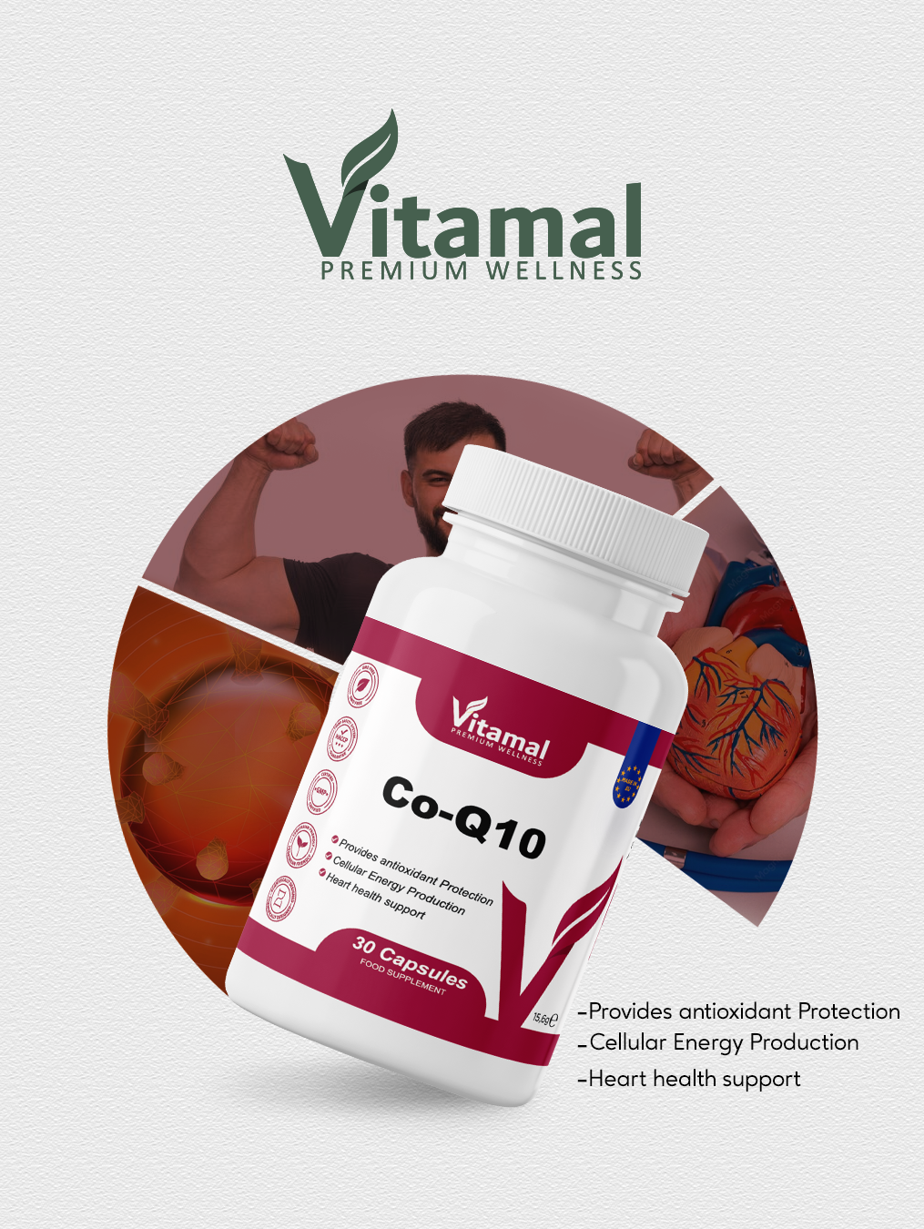 Coenzyme Q10 100mg - 30 Capsules