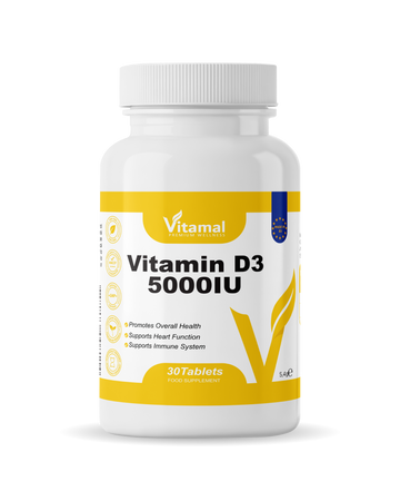 Vitamin D3 5000 IU - 30 Tablets