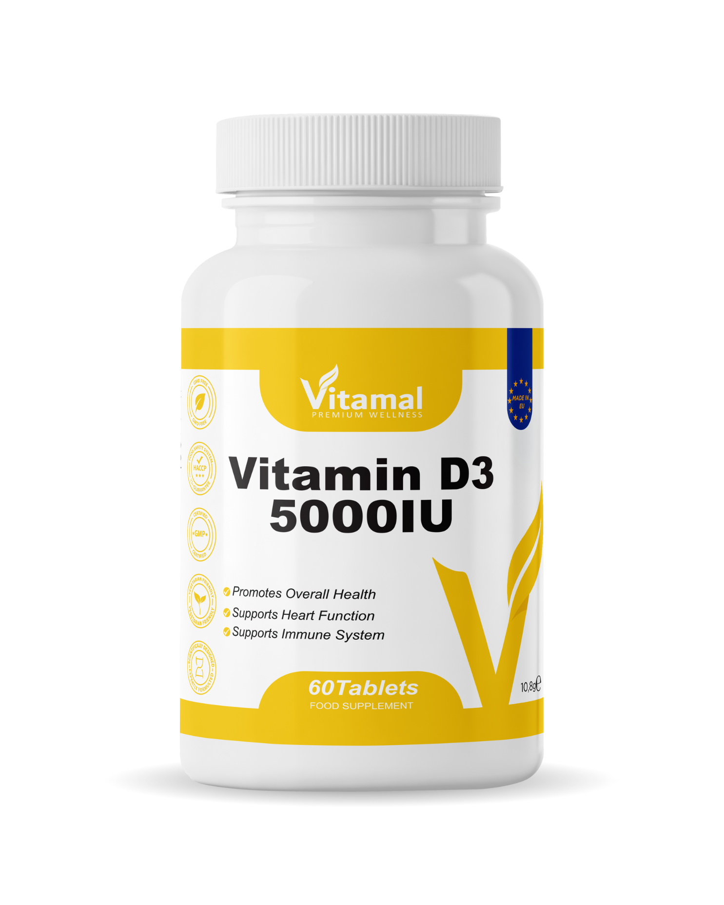 Vitamin D3 5000 IU - 60 Tablets