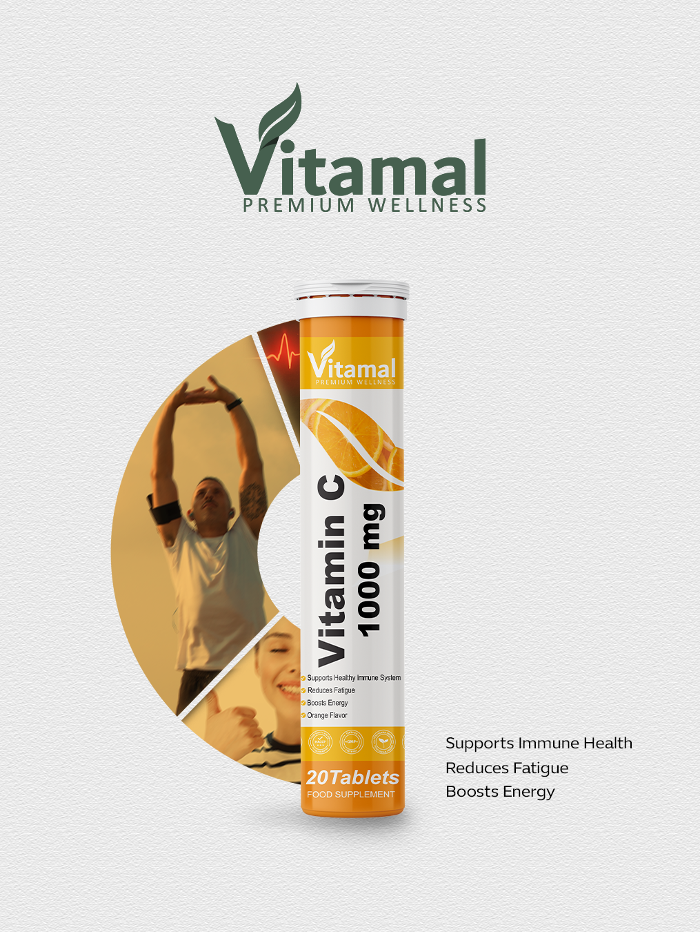 Effervescent Vitamin C 1000mg N20  (ORANGE FLAVOR)