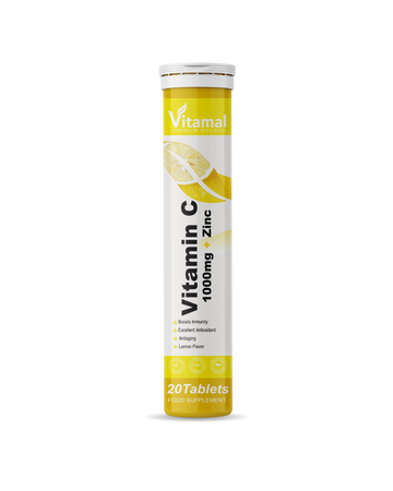 Effervescent Vitamin C 1000mg +Zinc 15mg N20 ( LEMON FLAVOR)