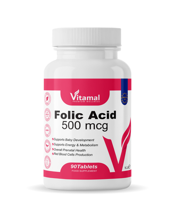 Folic Acid 500mcg - 60 Tablets