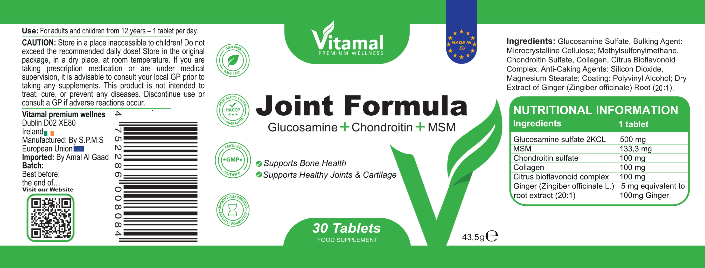 Joint Formula Glucosamine  & Chondroitin