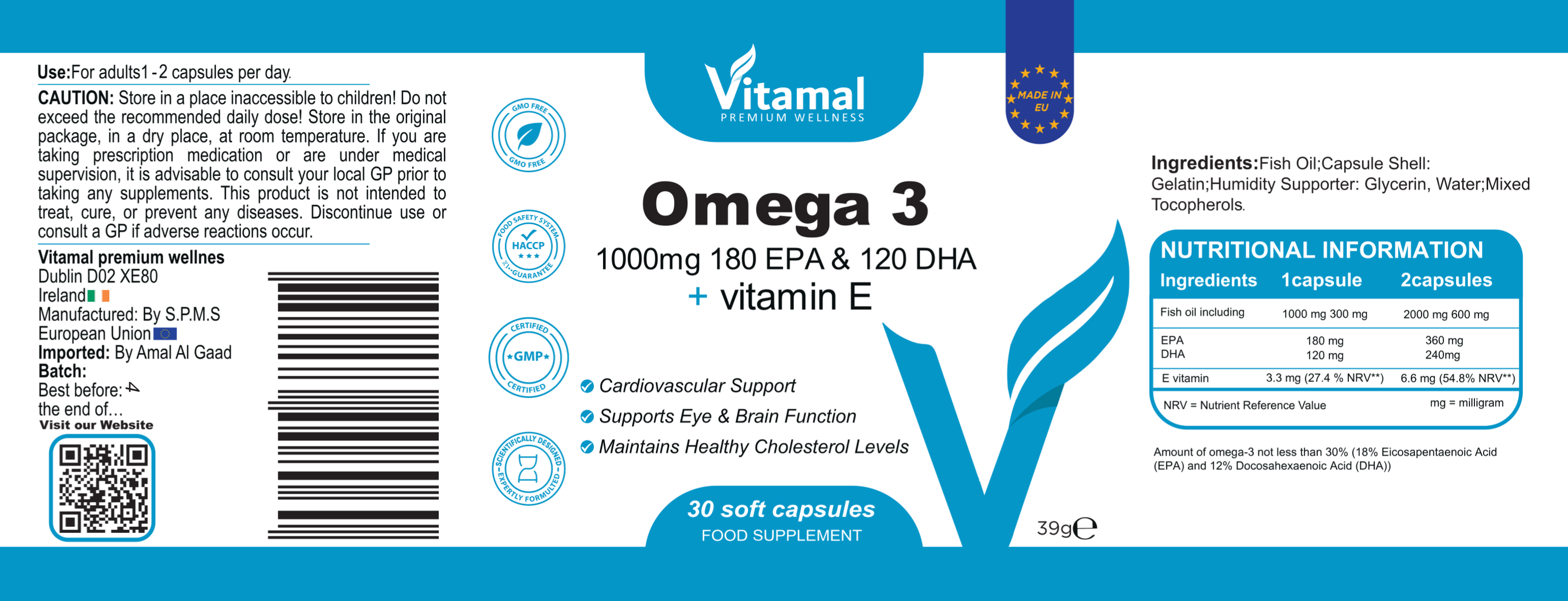 Omega-3 - 30 Soft Capsules