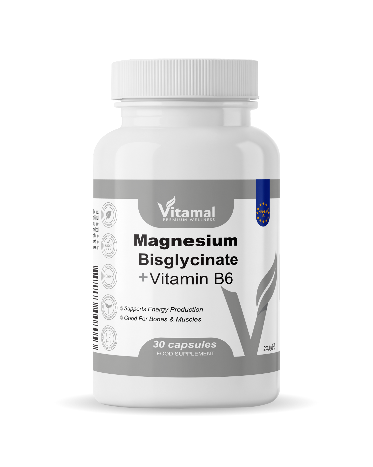 Magnesium + B6 - 30 Capsules
