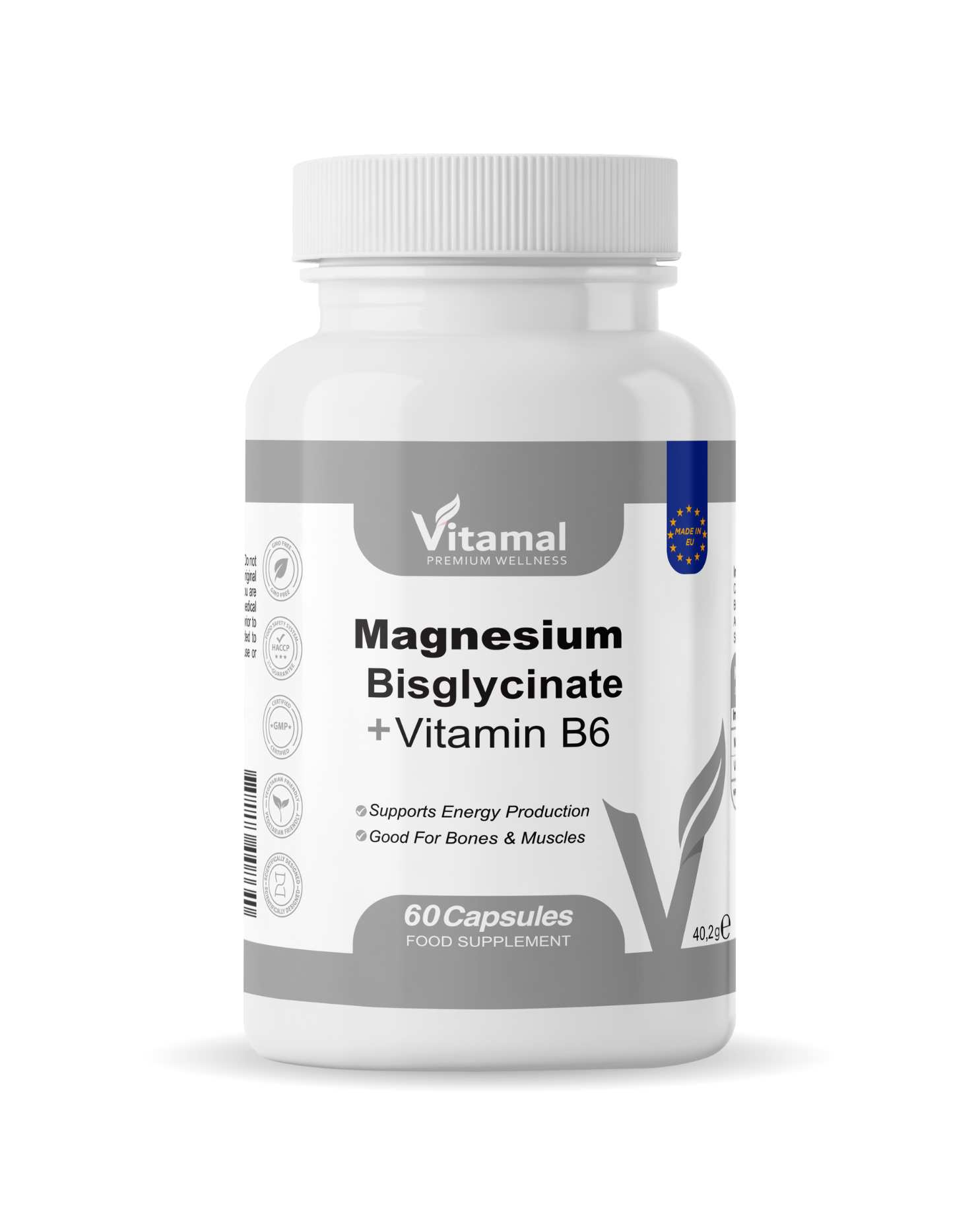 Magnesium + B6 - 60 Capsules