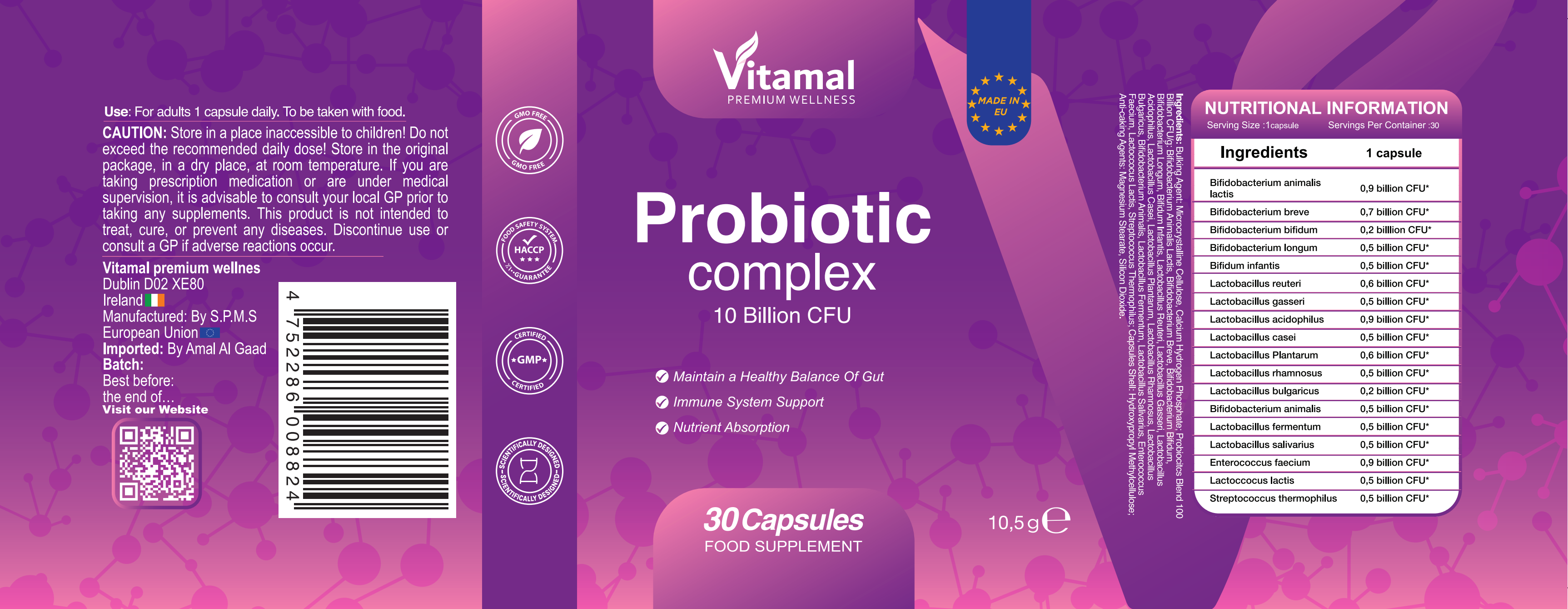 Probiotics Premium 10 Billion CFU