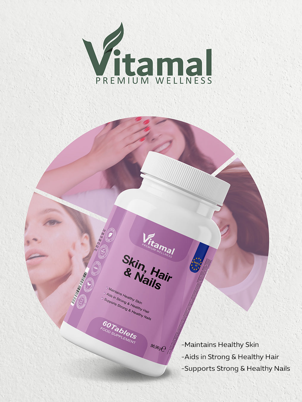 Skin, Hair & Nails formula (28 active components)